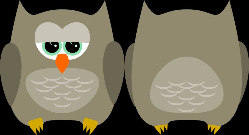 卡通猫头鹰素材图片