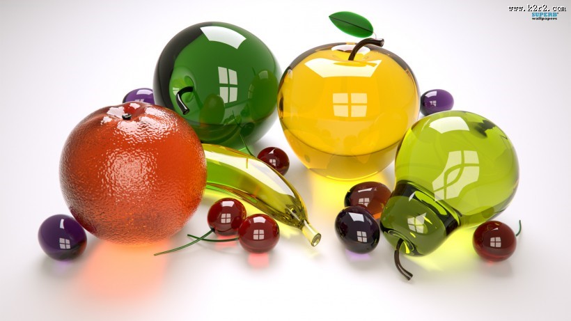 玻璃水果设计图片