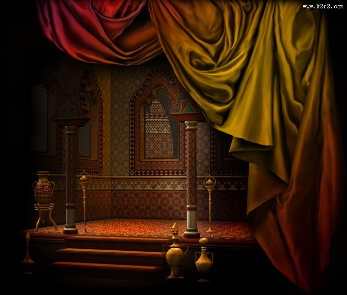 影楼奇幻摄影背景图片