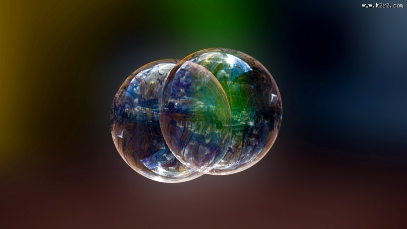 七彩泡泡图片