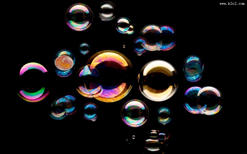 七彩泡泡图片