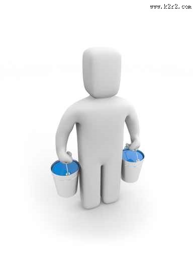 3D小人刷漆图片(500px-1000px)