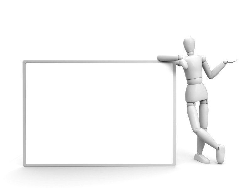 3D小人白板系列高清图片