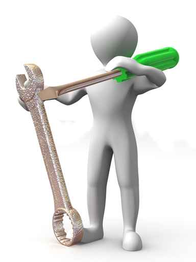 3D小人与螺丝刀图片（500px左右小图）大全