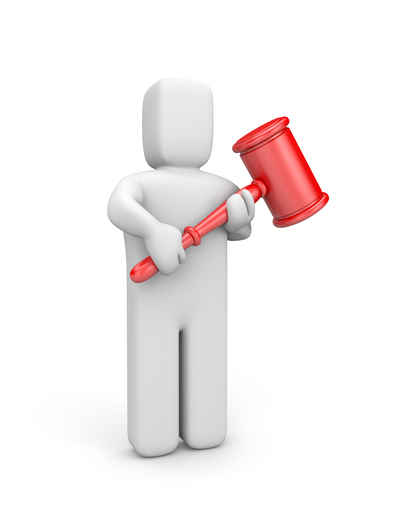 3D小人与锤子图片（500px左右小图）