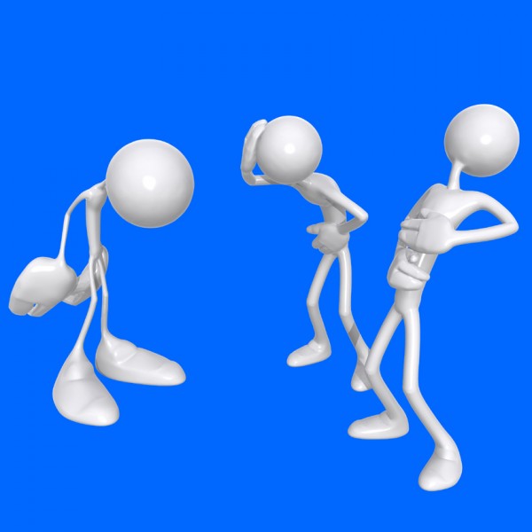 罕见！灰色3D小人（850×850）图片