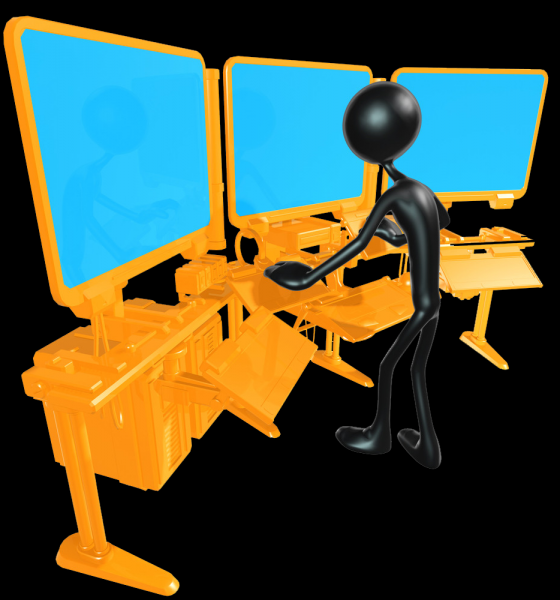 黑色3D小人png图片