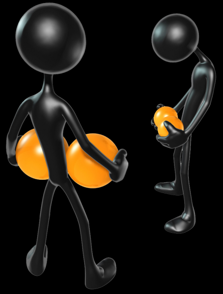 黑色3D小人png图片