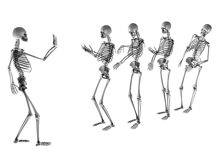 人体骨架运动系列高清图片