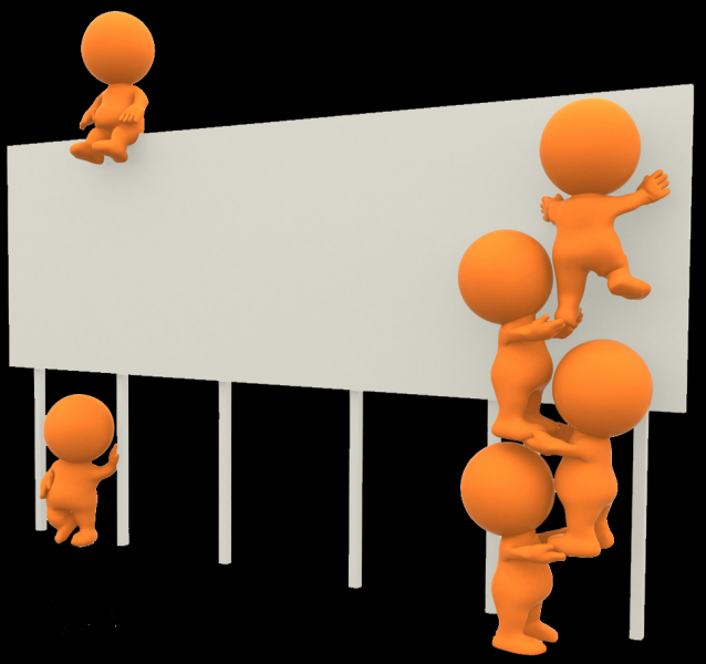 3D橙色小人png图片