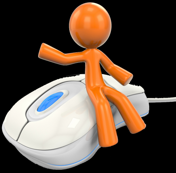 3D橙色小人png图片