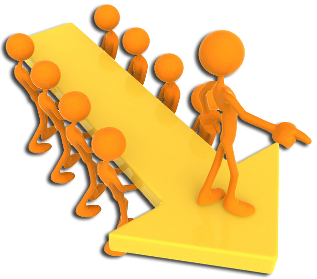 3D橙色小人png图片