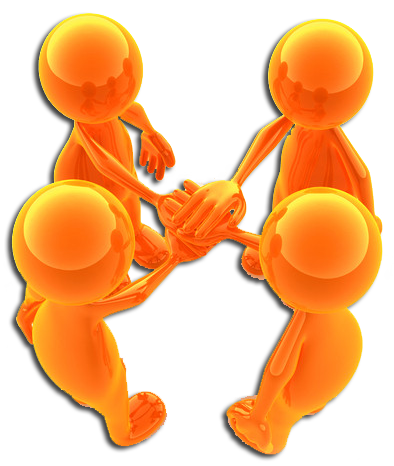 3D橙色小人png图片