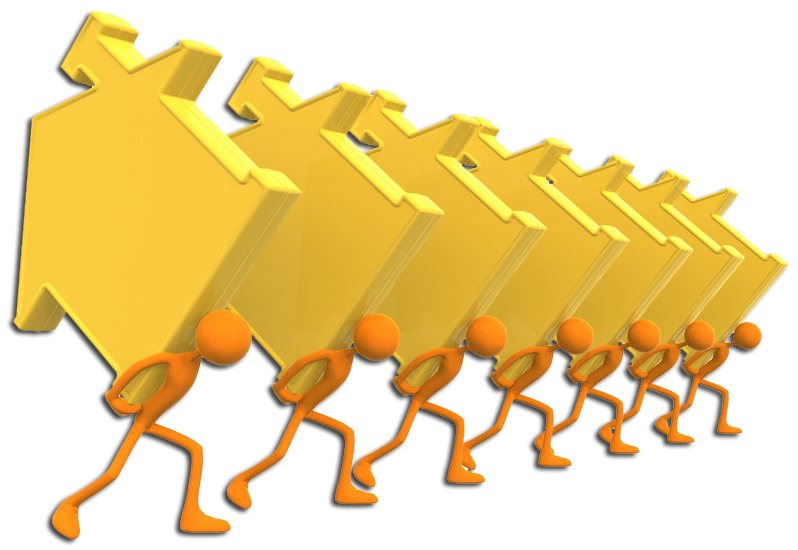 3D橙色小人png图片