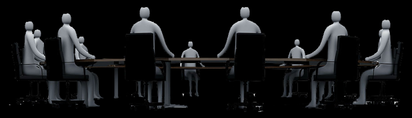 3D小人商务团队png图片大全