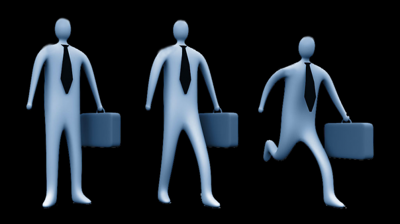 3D小人商务团队png图片大全