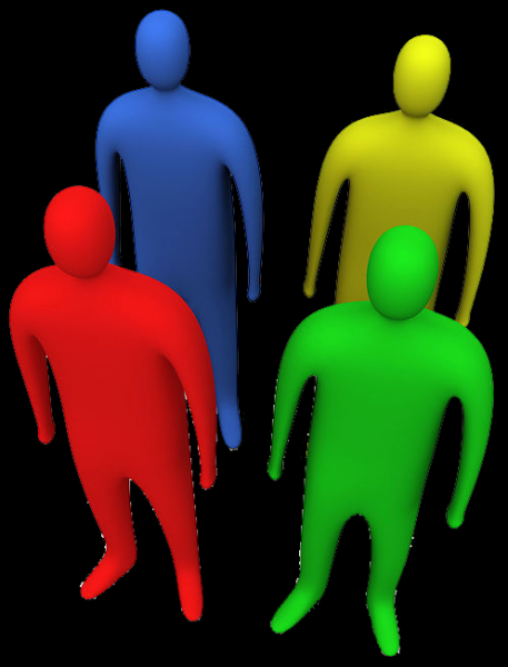 3D小人商务团队png图片大全