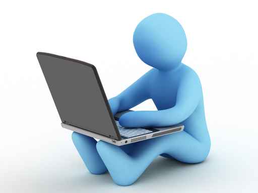 3D小人与笔记本图片（500px小图）