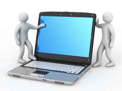 3D小人与笔记本图片（500px小图）