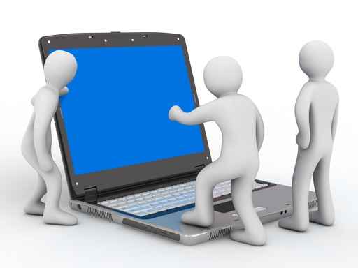 3D小人与笔记本图片（500px小图）