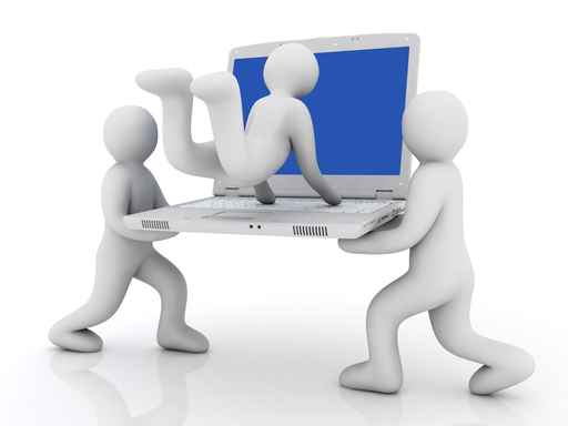 3D小人与笔记本图片（500px小图）