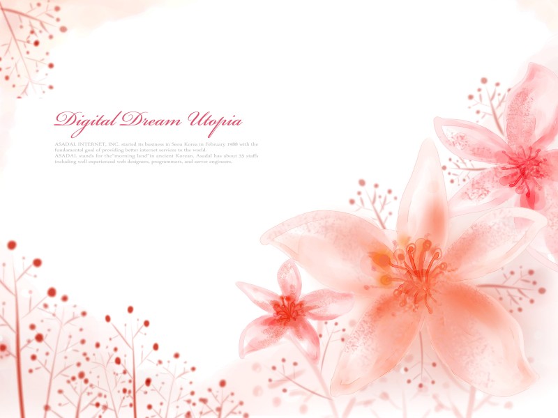 手绘梦幻花朵信纸底纹图片