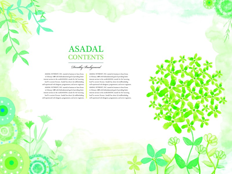 手绘花朵背景插画图片