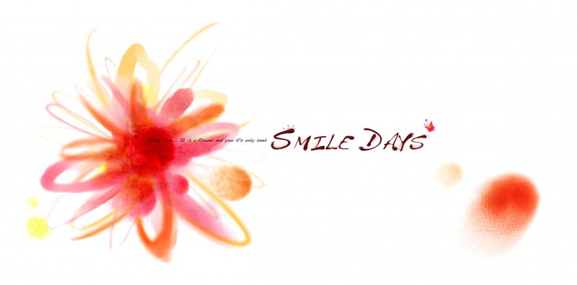 朦胧手绘花朵图片