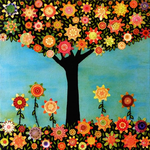 田园风格三联挂画图片