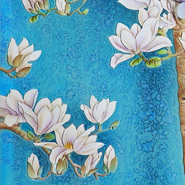 树木植物三联画图片