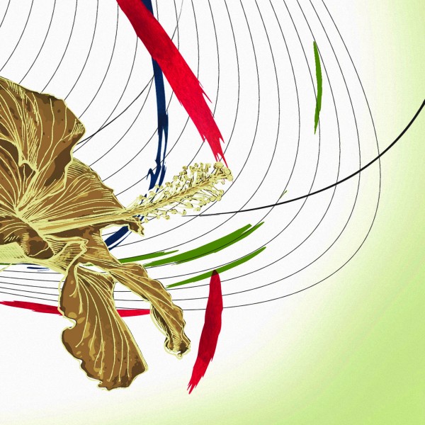 缤纷花朵三联挂画图片