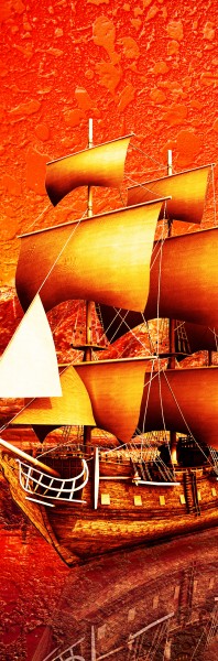 古典三联挂画图片