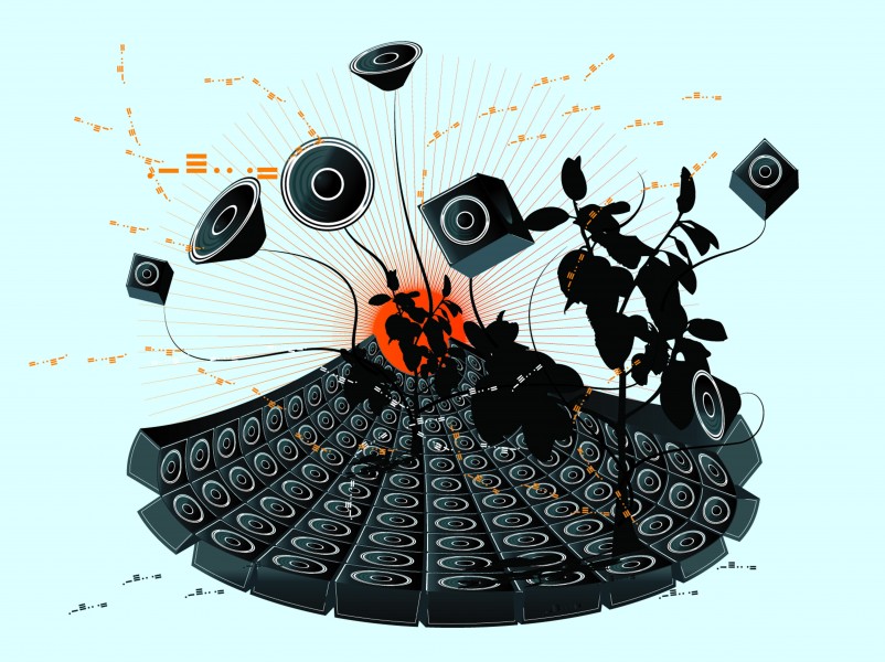 矢量音乐背景图片