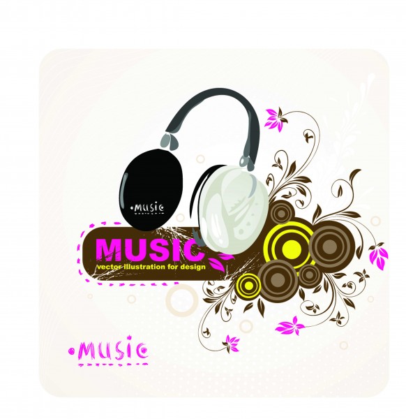 矢量音乐背景图片