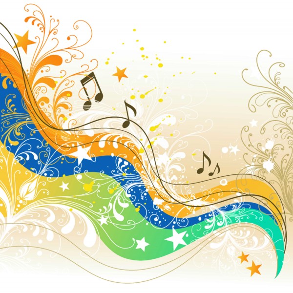 矢量音乐背景图片