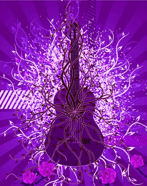 吉他音乐背景图片