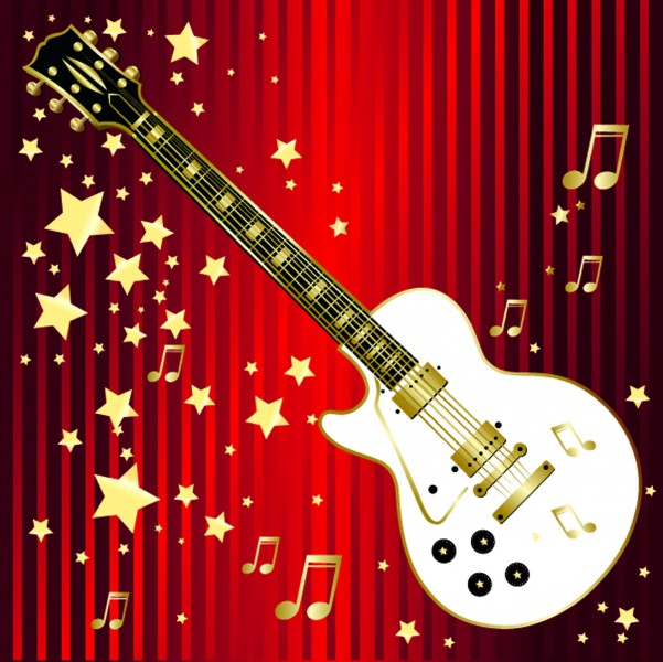 吉他音乐背景图片