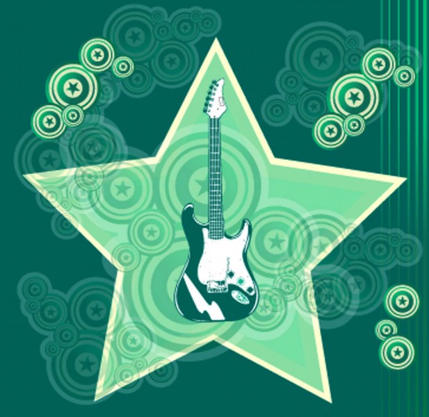 吉他音乐背景图片