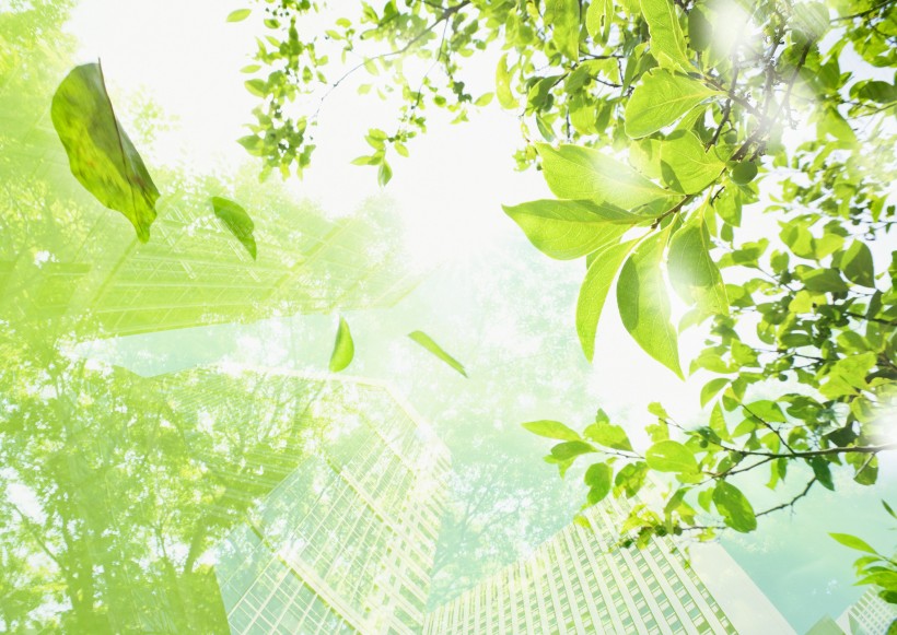 绿色绚丽城市设计图片