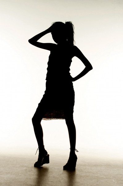 服装模特剪影图片大全