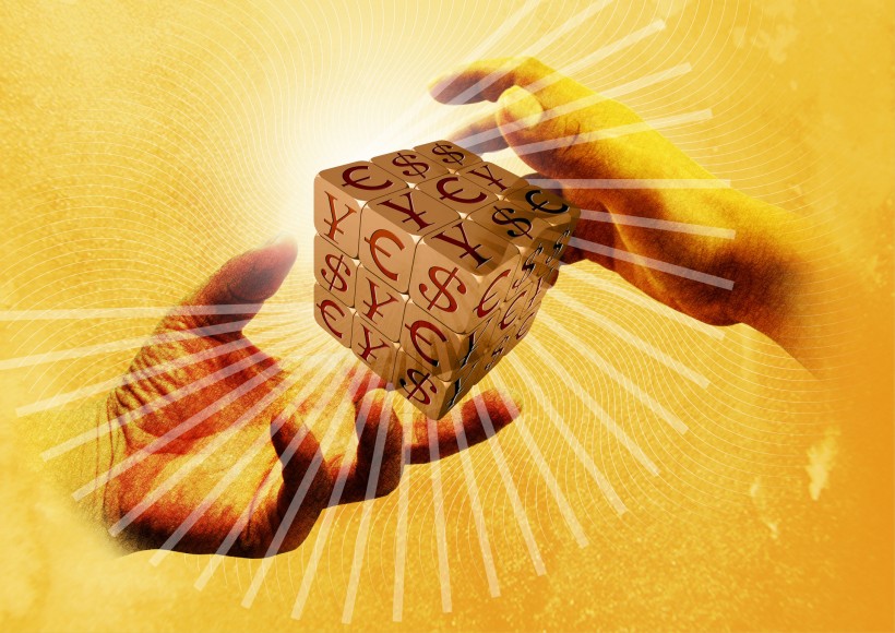 金融概念创意背景图片