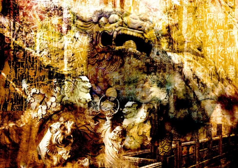 神秘东方背景素材图片