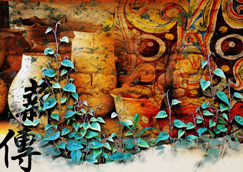 神秘东方背景素材图片