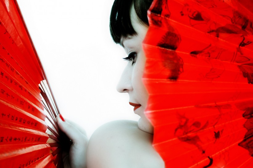 中国传统扇子图片