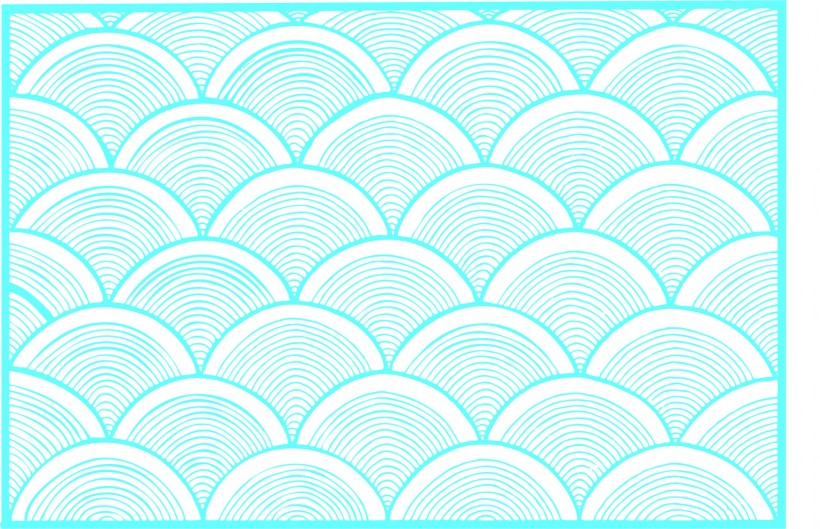 古典浪花花纹图片