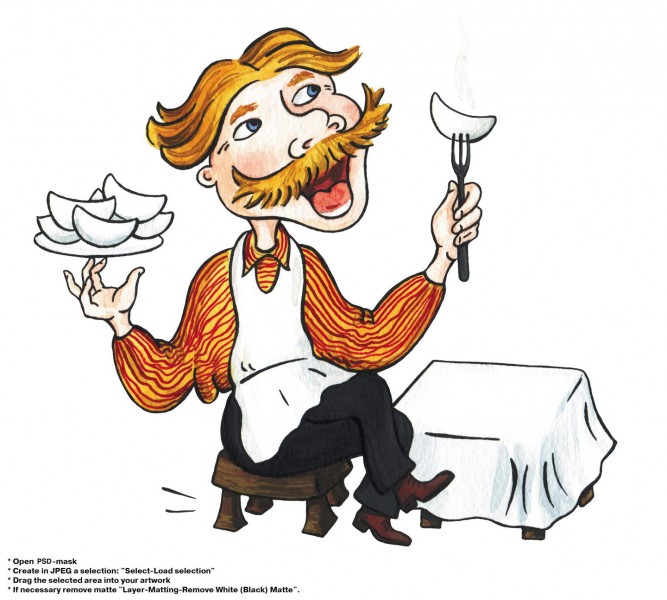 食品包装袋卡通造型设计图片