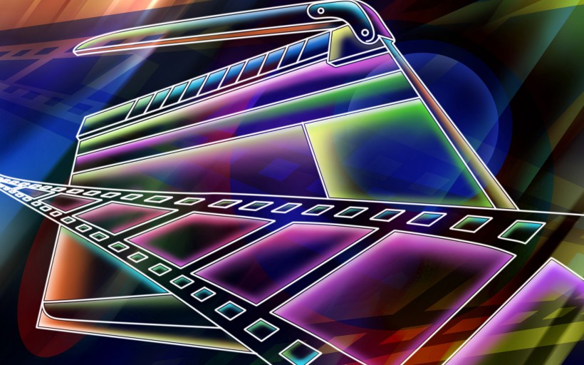 彩色线条抽象画图片