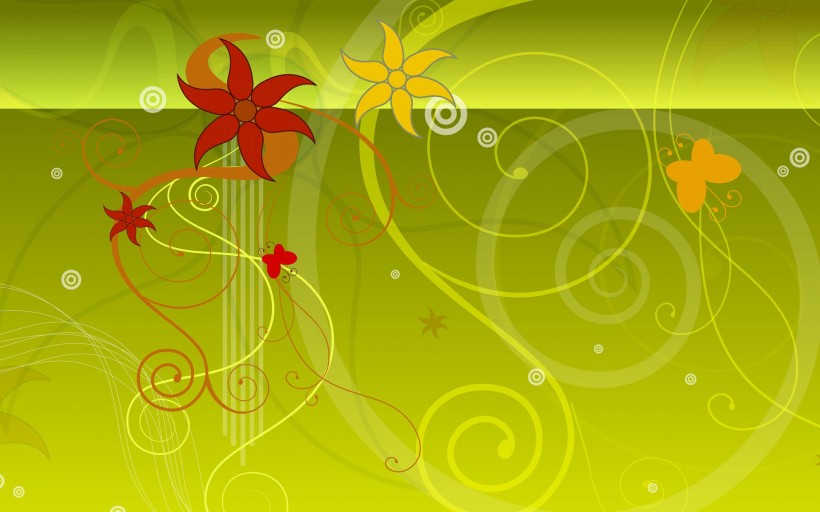 矢量植物花纹图片