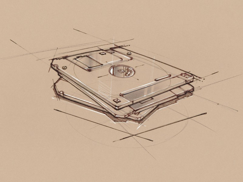 办公用品素描图片