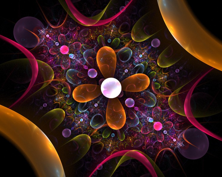 绚丽花纹背景图片